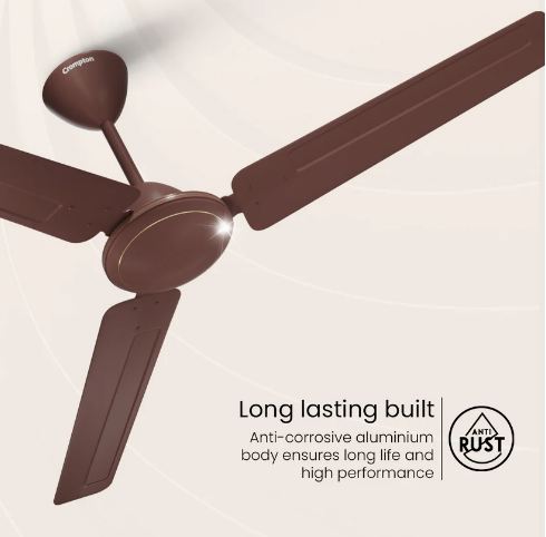 Crompton High Speed Dasher (Brown Color) 1200 MM 3 Blade Ceiling Fan
