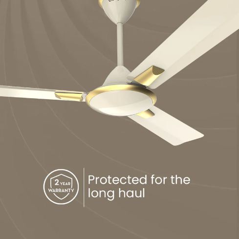 Crompton High Speed Aura (Ivory Color) 1400 MM 3 Blade Star Rated Ceiling Fan