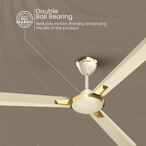 Crompton High Speed Aura (Ivory Color) 1400 MM 3 Blade Star Rated Ceiling Fan