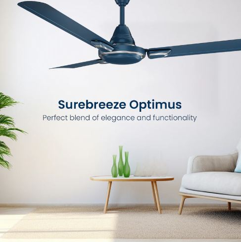 Crompton Surebreeze Optimus (Carbon Shimmer) 1400 MM 3 Blade Ceiling Fan
