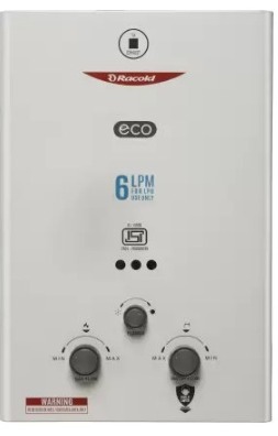 Racold 6L Gas Water Geyser (ECO LPG, White)