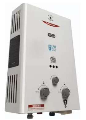 Racold 6L Gas Water Geyser (ECO LPG, White)
