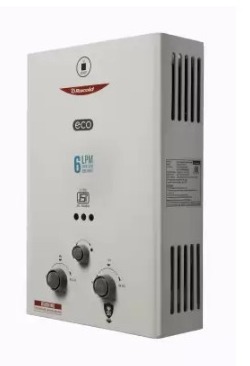 Racold 6L Gas Water Geyser (ECO LPG, White)