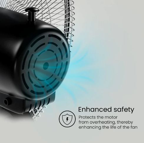 Crompton Storm 2 WM INH (Black) 450 MM 3 Blade Wall Mounted Fan