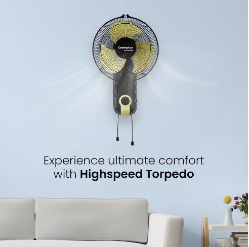 Crompton High speed Torpedo 400 MM 3 Blade Wall Mounted Fan