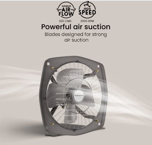 Crompton Transair (Grey) 150 MM 4 Blade Exhaust Fan
