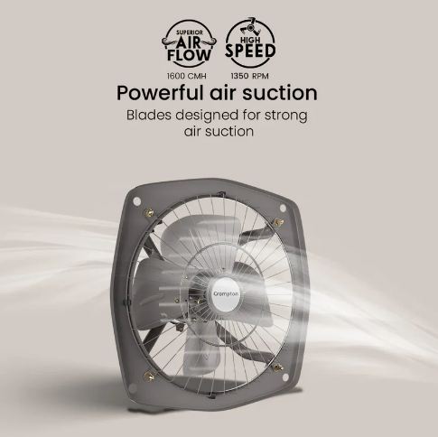 Crompton Transair (Grey) 300 MM 4 Blade Exhaust Fan