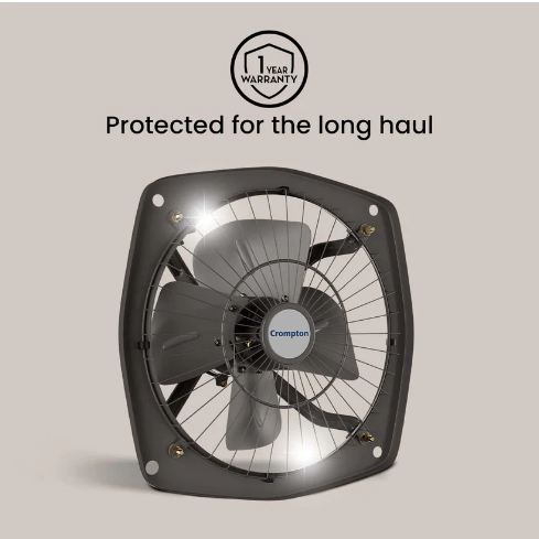 Crompton Transair Reversible (Grey) 225 MM 4 Blade  Exhaust Fan