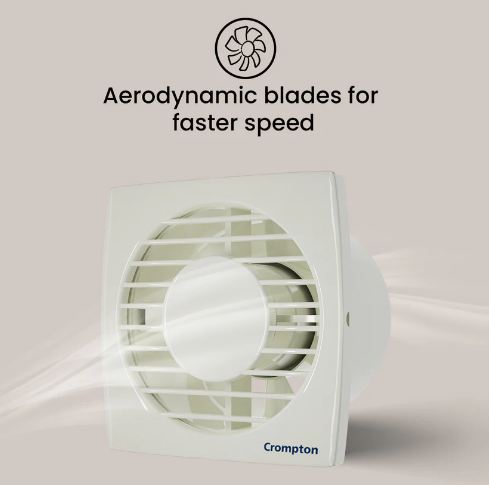 Crompton Axial Air 200 MM 7 Blade Exhaust Fan