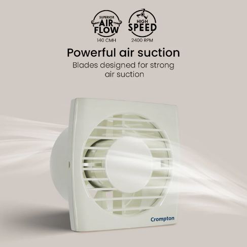 Crompton Axial Air 200 MM 7 Blade Exhaust Fan