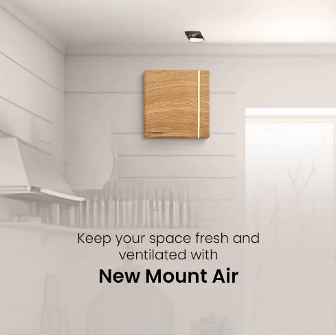 Crompton New Mount Air (Wooden Color) 150 MM 5 Blade Exhaust Fan