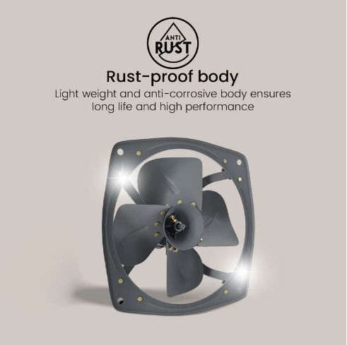 Crompton Heavy Duty (Grey) 380 MM 4 Blade Exhaust Fan