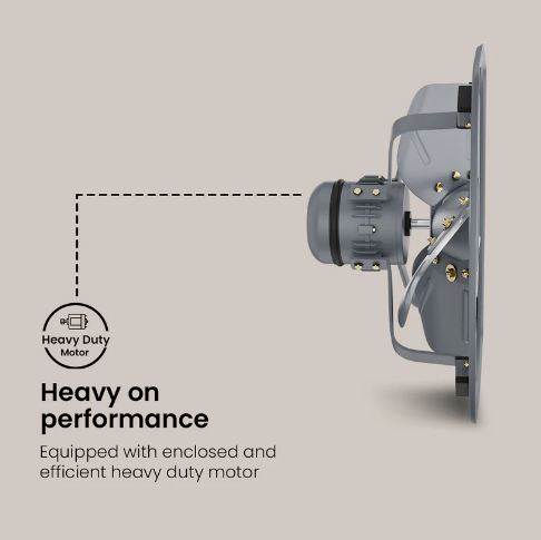 Crompton Heavy Duty (Grey) 380 MM 4 Blade Exhaust Fan