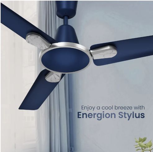 Crompton Energion Stylus Smart (Majolica Blue) BLDC 1200 MM 3 Blade Ceiling Fan