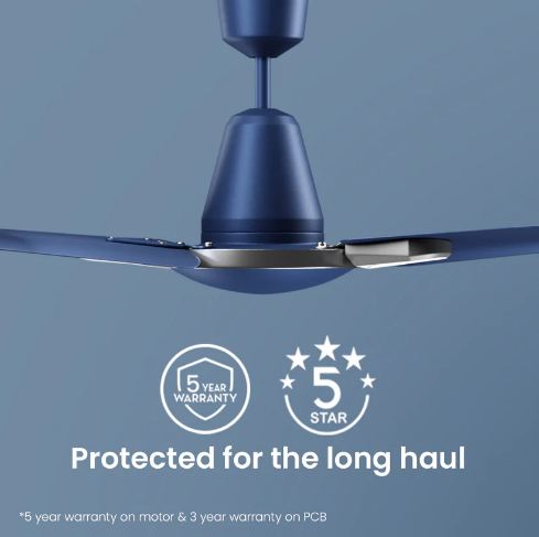 Crompton Energion Stylus Smart (Majolica Blue) BLDC 1200 MM 3 Blade Ceiling Fan