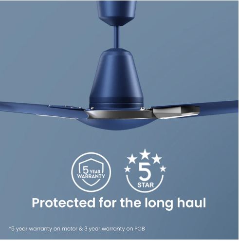 Crompton Energion Stylus Smart (Majolica Blue) BLDC 1200 MM 3 Blade Ceiling Fan