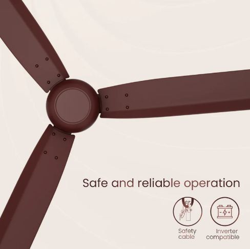 Crompton Energion Groove Remote BLDC 1200 MM 3 Blade Ceiling Fan
