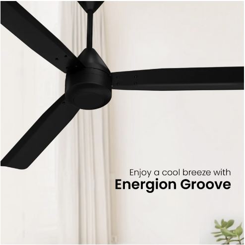 Crompton Energion Groove Remote Anti Dust BLDC 1200 MM 3 Blade Ceiling Fan