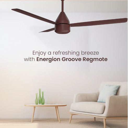 Crompton Energion Groove Regmote BLDC 1200 MM 3 Blade Ceiling Fan
