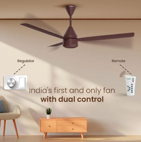 Crompton Energion Groove Regmote BLDC 1200 MM 3 Blade Ceiling Fan