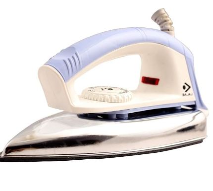 Bajaj New Popular 750-Watt Dry Iron (White)