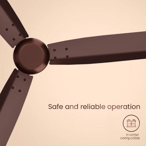 Crompton Energion Groove Regmote Anti Dust BLDC 1200 MM 3 Blade Ceiling Fan