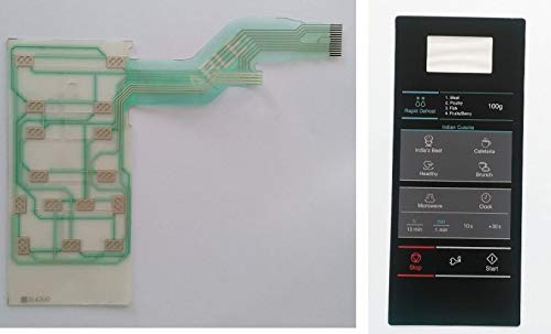 MW73AD Microwave Oven Membrane Keypad (Black) with Back Side Circuit